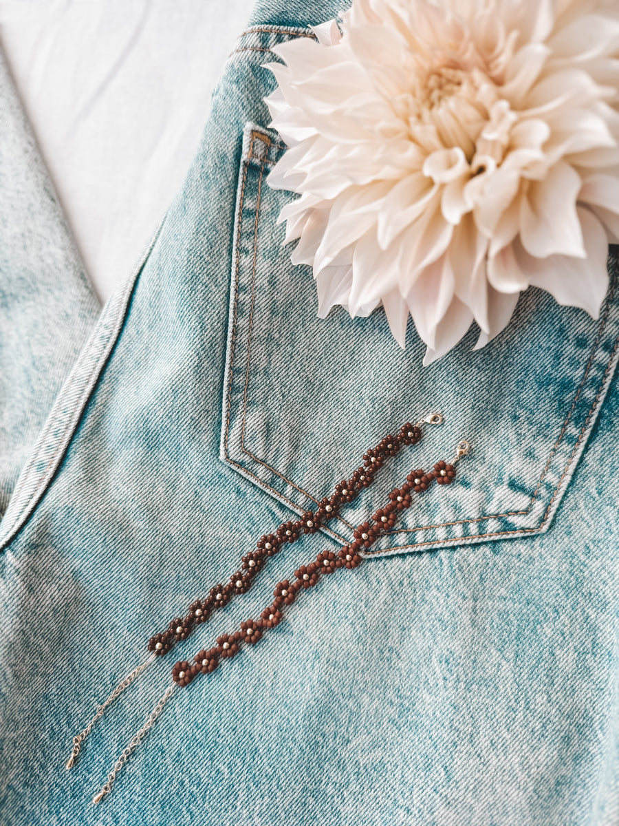 The Merlot Daisy Bracelet & Anklet