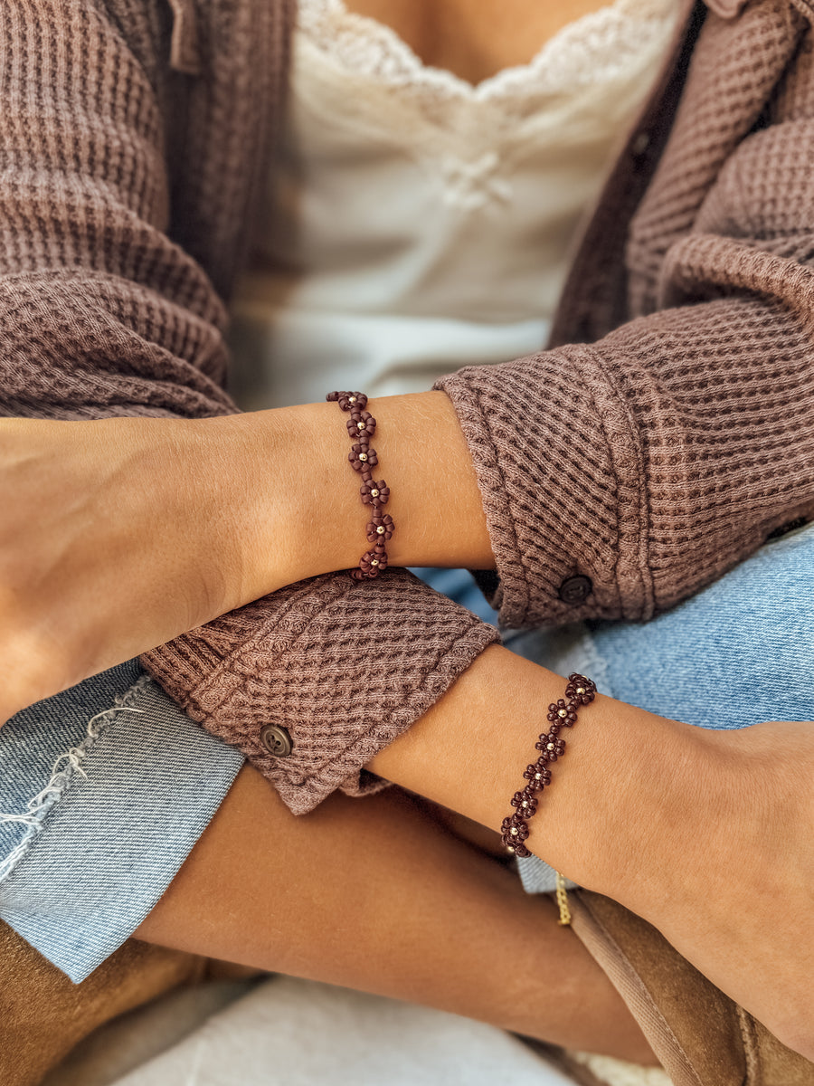 The Merlot Daisy Bracelet & Anklet