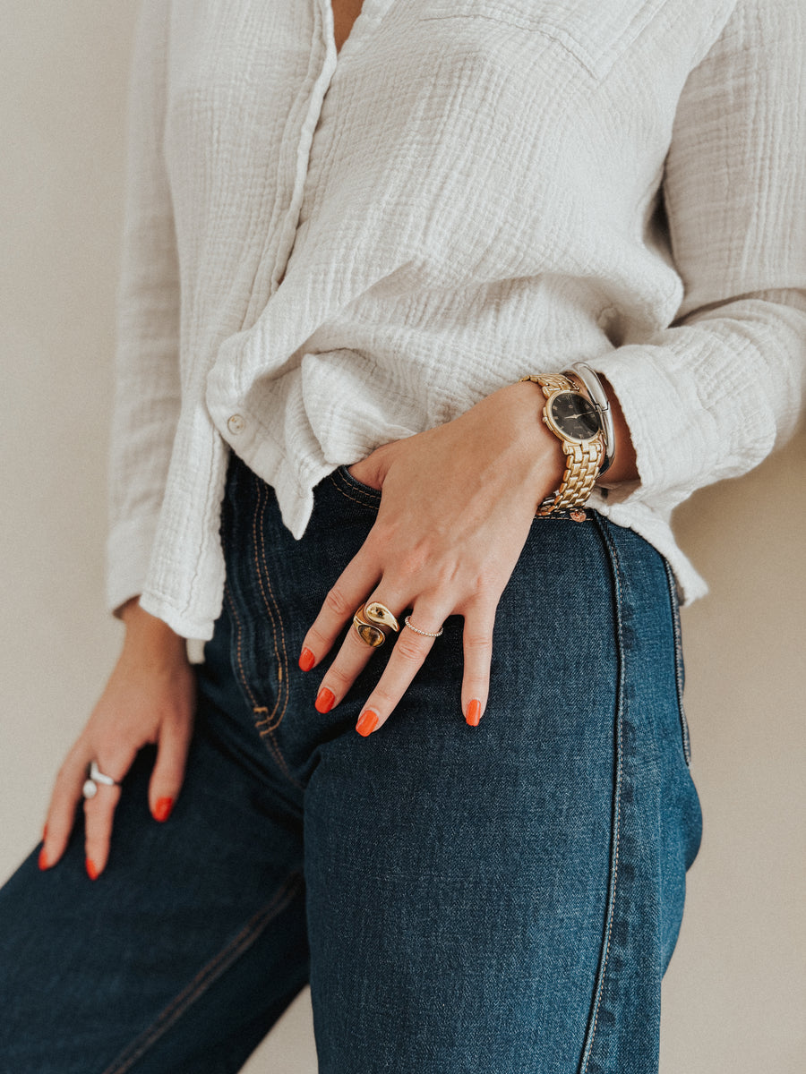 2mm Beaded Ring in Sterling Silver or 14K Gold Filled