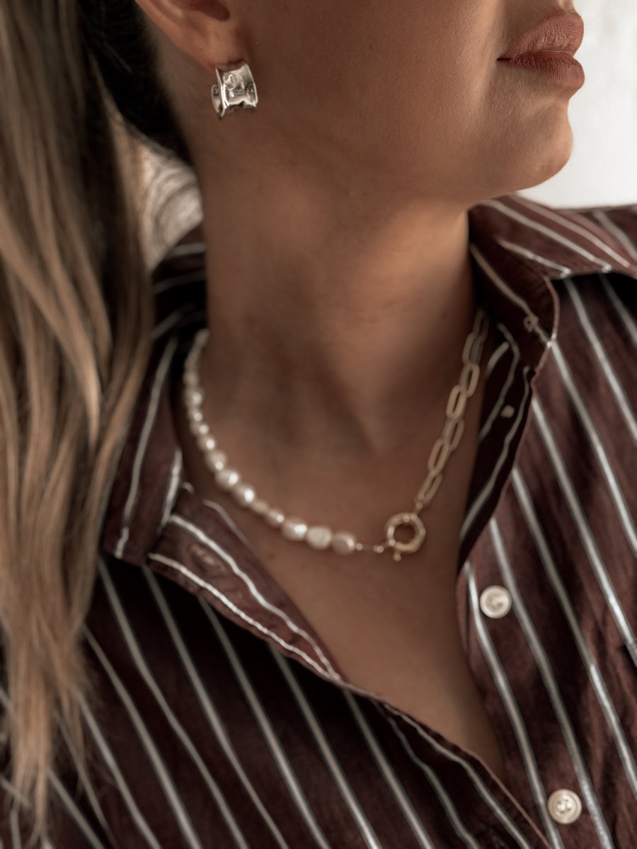 The Amelia Hoop Earrings ( Gold & Silver )